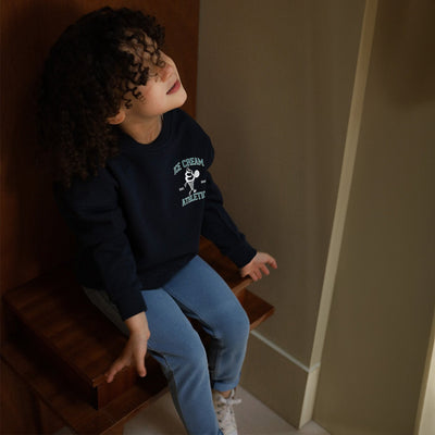 Kids Ice Cream Athletics Sweatshirt Navy - Atelier LPG