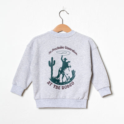 Kids At the Rodeo Sweatshirt Grey Melange - Atelier LPG