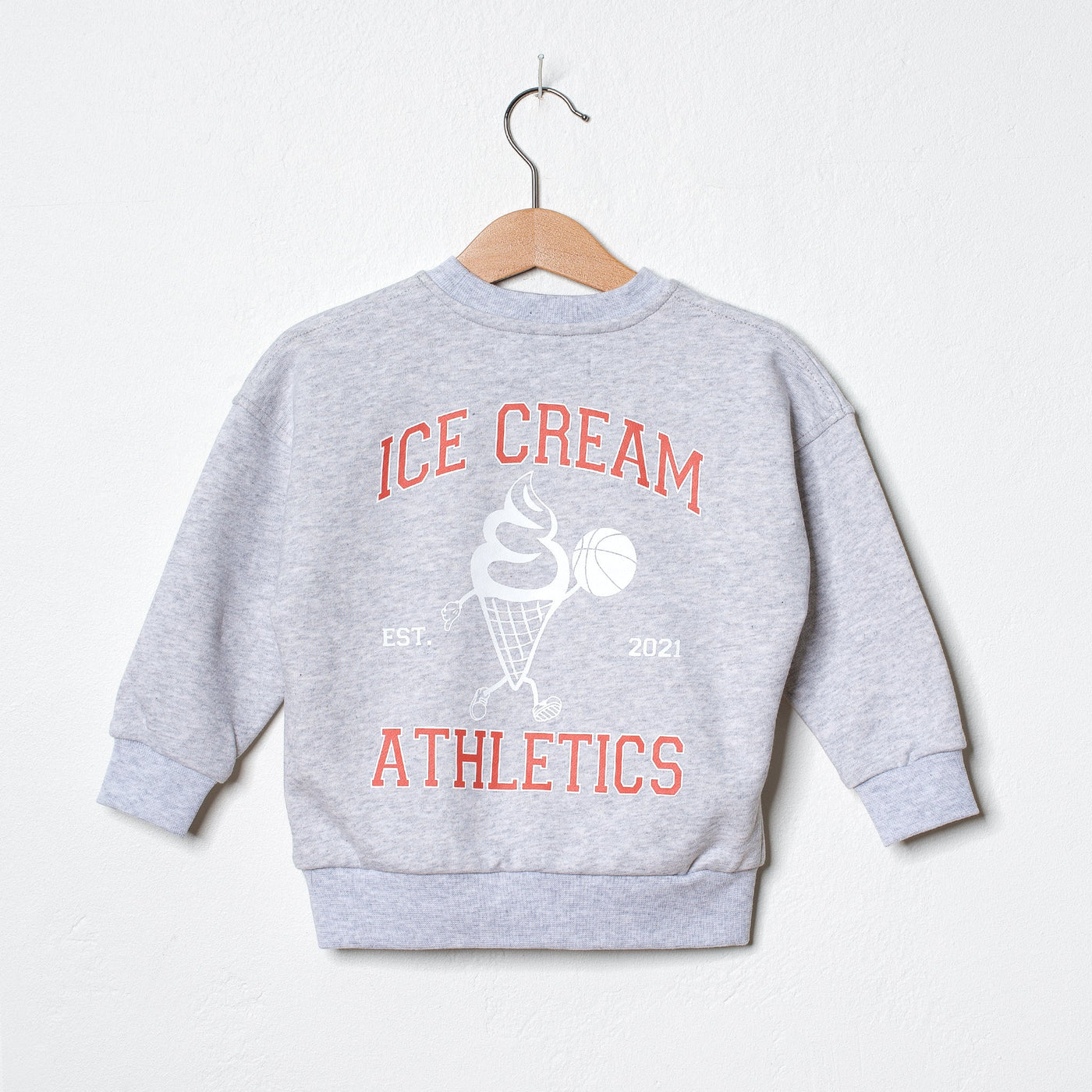 Kids Ice Cream Athletics Sweatshirt Grey Melange - Atelier LPG