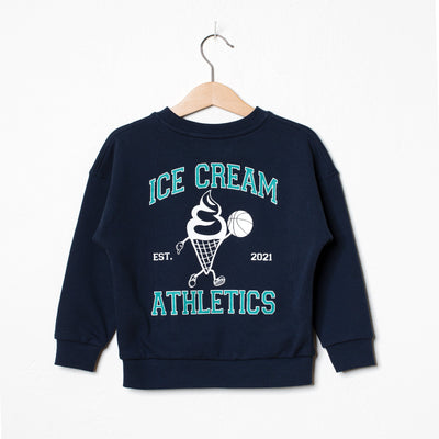 Kids Ice Cream Athletics Sweatshirt Navy - Atelier LPG