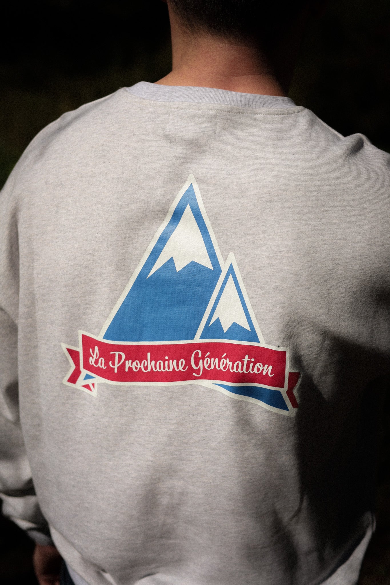 Mountain Triangle Sweatshirt Light Grey - Atelier LPG